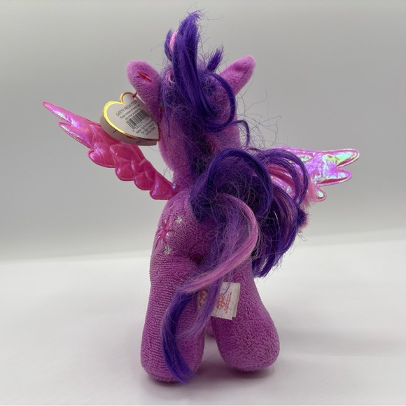 Twilight Sparkle My Little Pony Ty Beanie Baby Tags 7" Plush 2014 Pink Purple - Picture 3 of 12